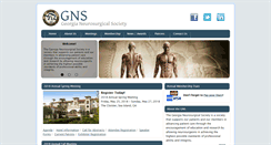Desktop Screenshot of ganeurosurgical.org